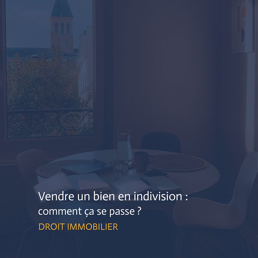 Un appartement mis en vente par des co-indivisaires
